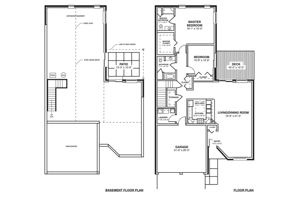 Cottage D floor plan